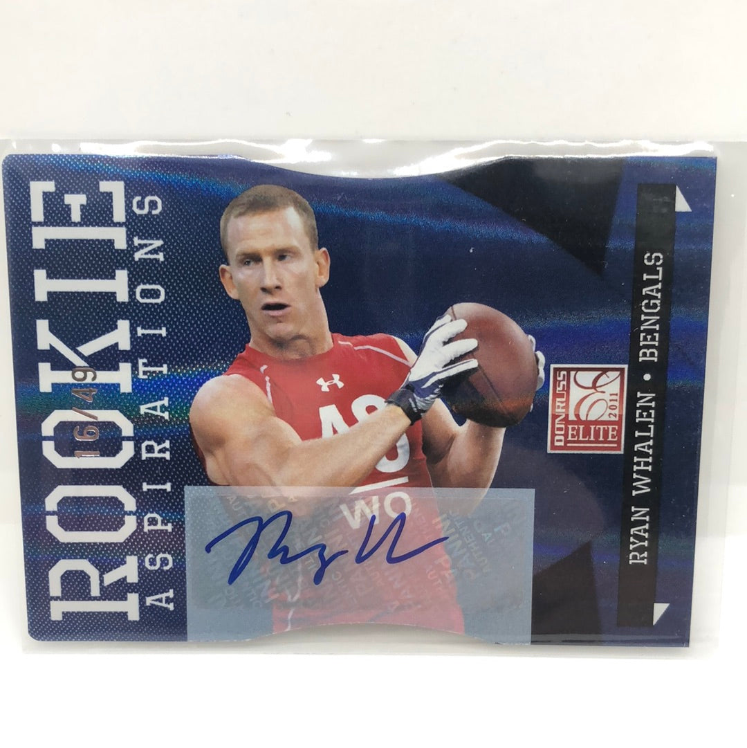 Ryan Whalen 2011 Elite Rc Aspirations Auto /49