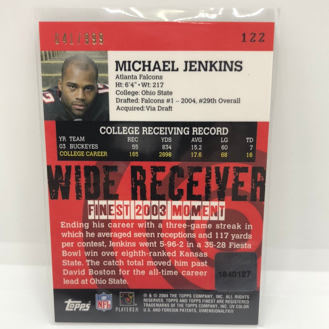 Michael Jenkins 2004 Finest Rc Auto /499