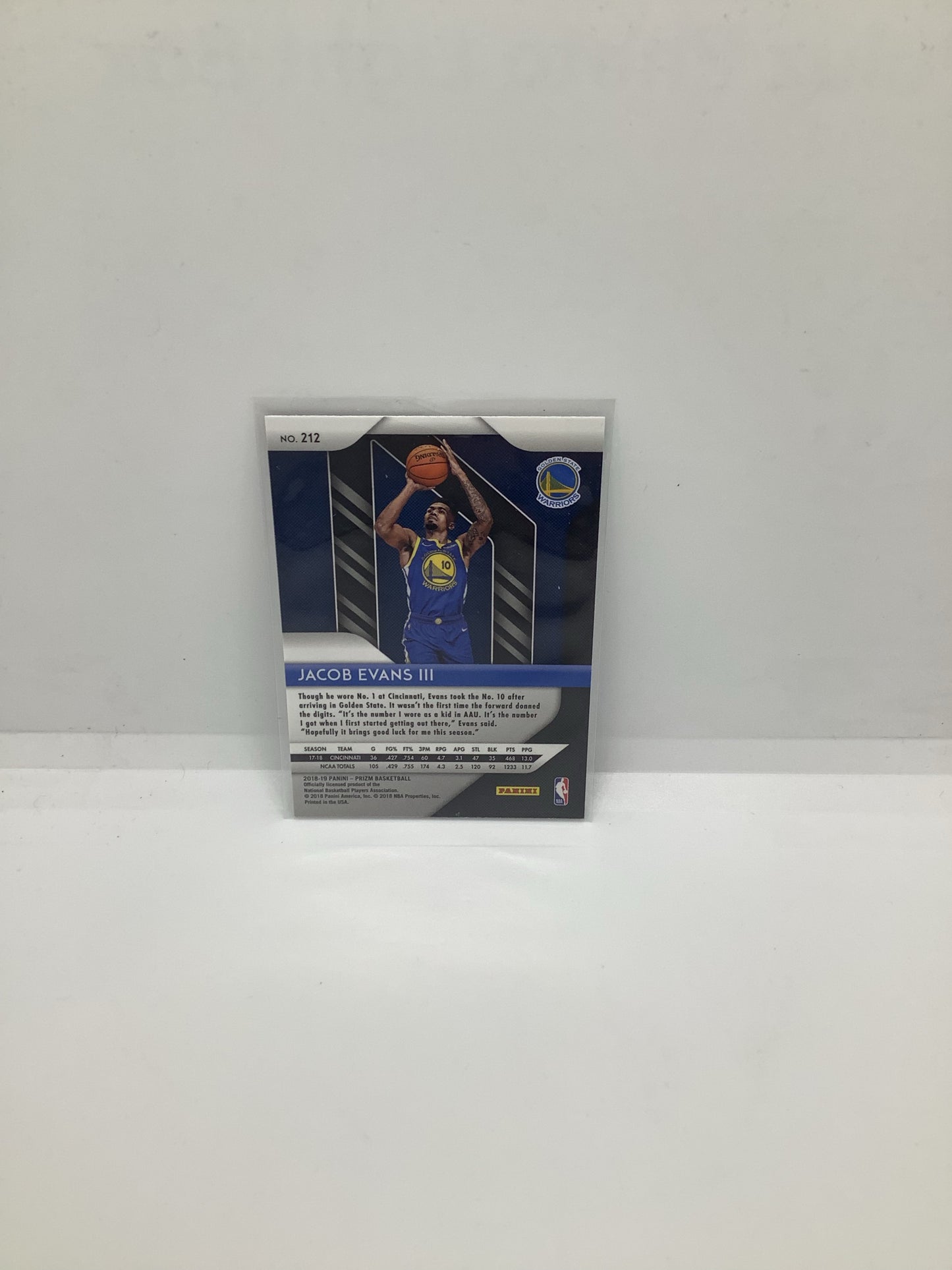 2018-19 Prizm Jacob Evans RC