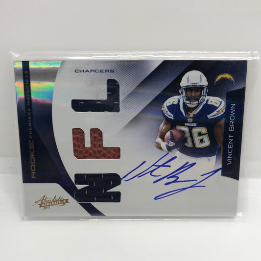 Vincent Brown 2011 Absolute RPM Jsy Auto /299