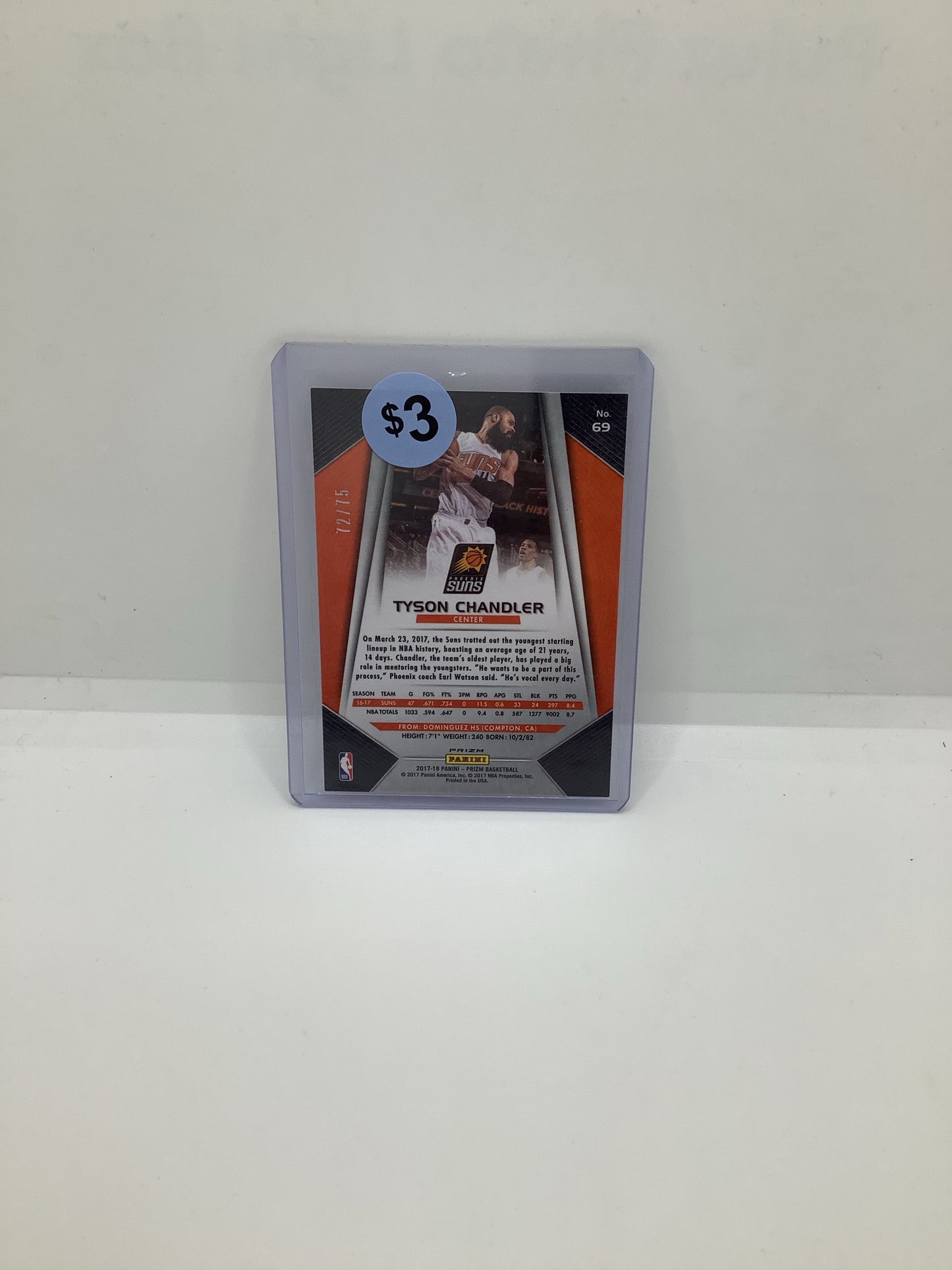 2017-18 Prizm Tyson Chandler Purple