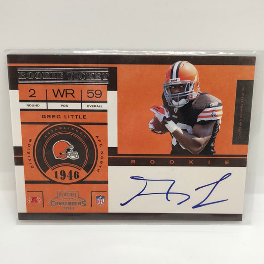 Greg Litte 2011 Contenders Rc Auto