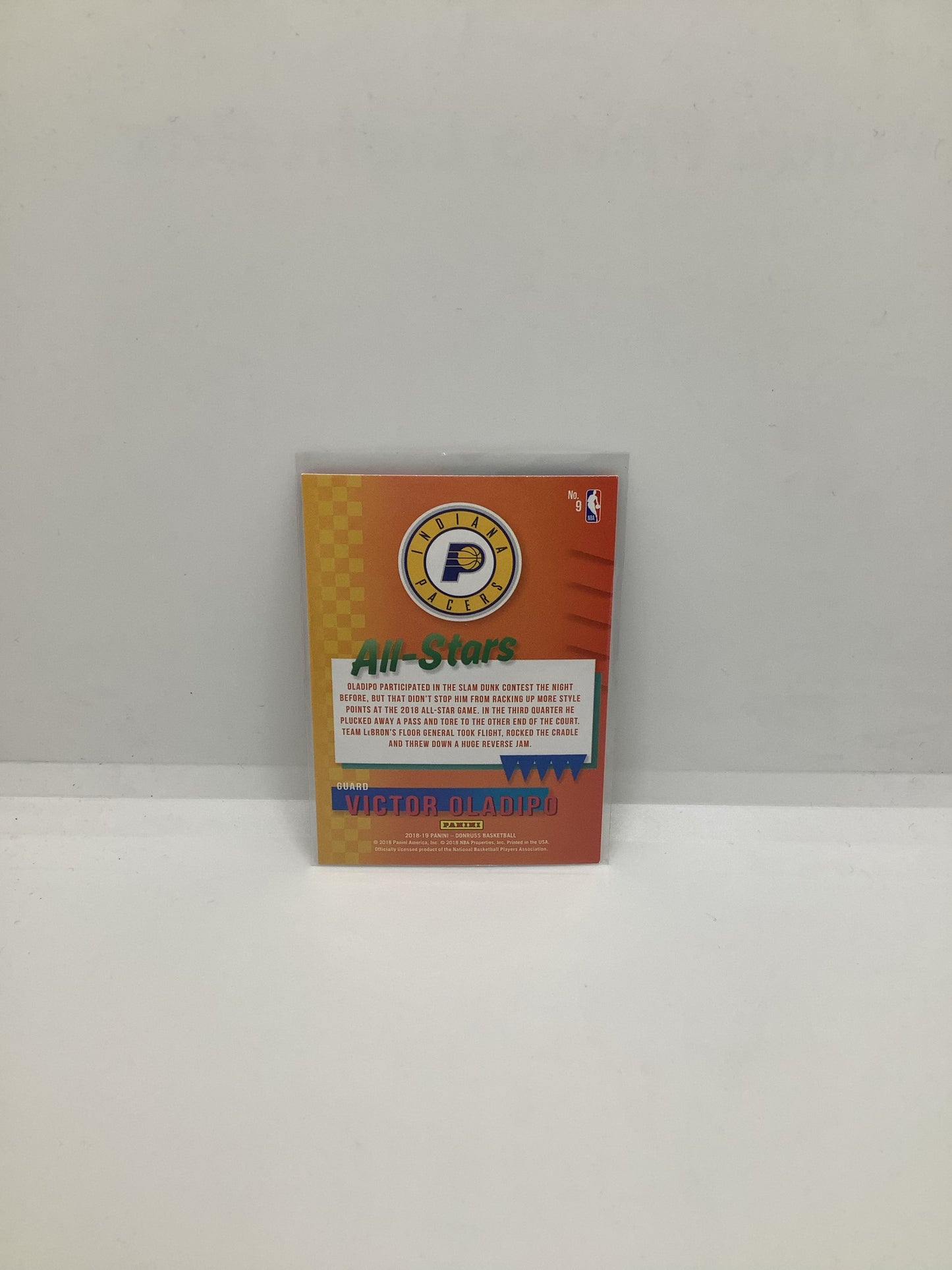 2018-19 Donruss Victor Oladipo Yellow Orange
