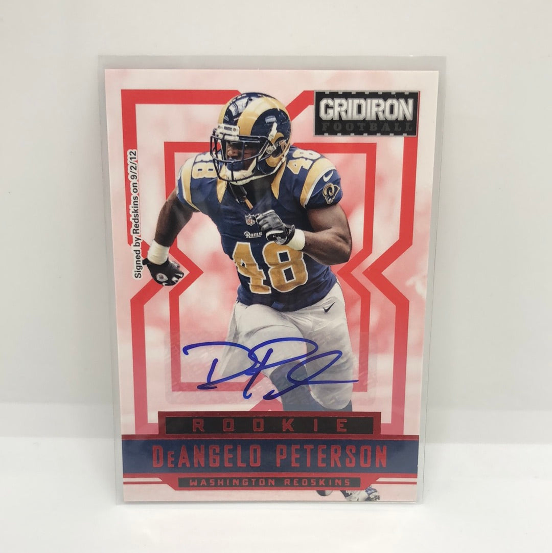 DeAngelo Peterson 2012 Gridiron Rc Auto /499