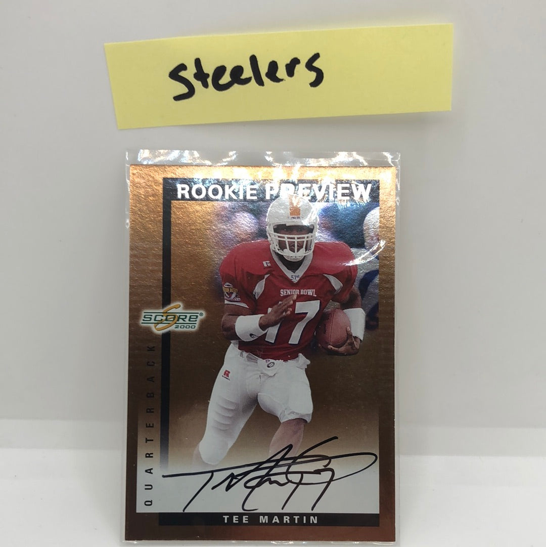 Tee Martin 2000 Score Rookie Preview Auto
