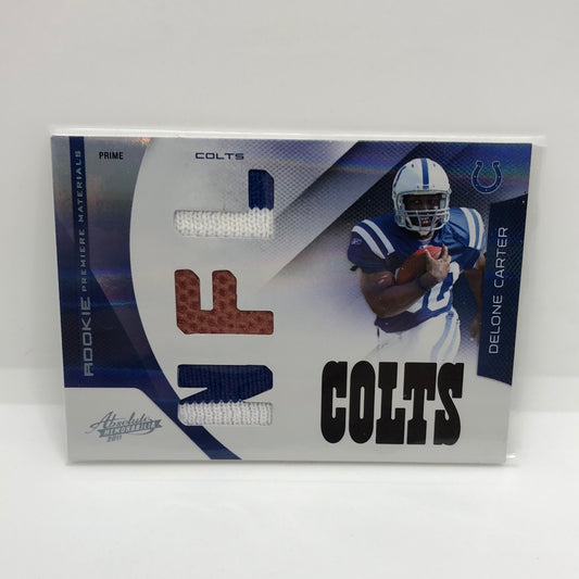 Delone Carter 2011 Absolute RPM Prime Jsy /50