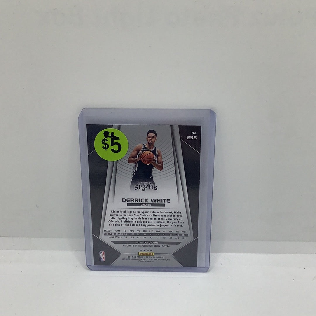2017-18 Prizm Derrick White RC Red Blue