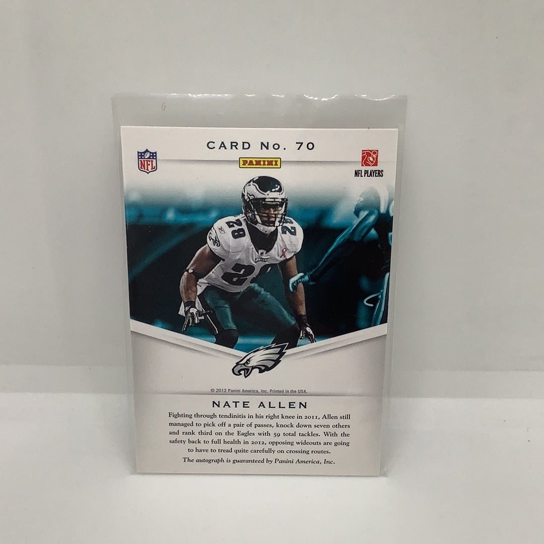 Nate Allen 2012 Panini Auto