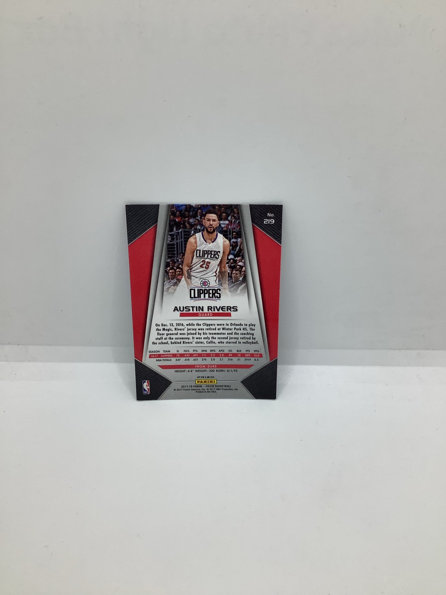 2017-18 Prizm Austin Rivers RB Holo