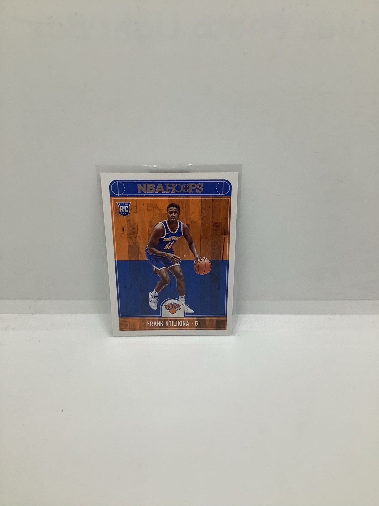 2017-18 Hoops Frank Ntilikina RC Blue Orange/Green