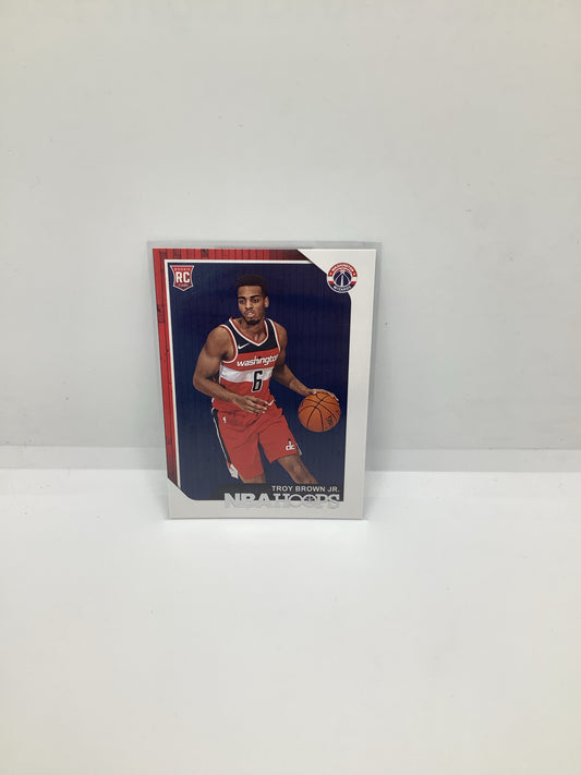 2018-19 Hoops Troy Brown Jr. RC RWB