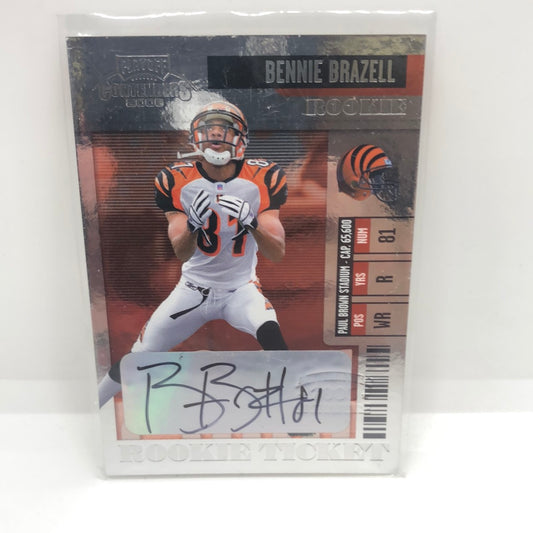 Bennie Brazell 2006 Contenders Rc Ticket Auto