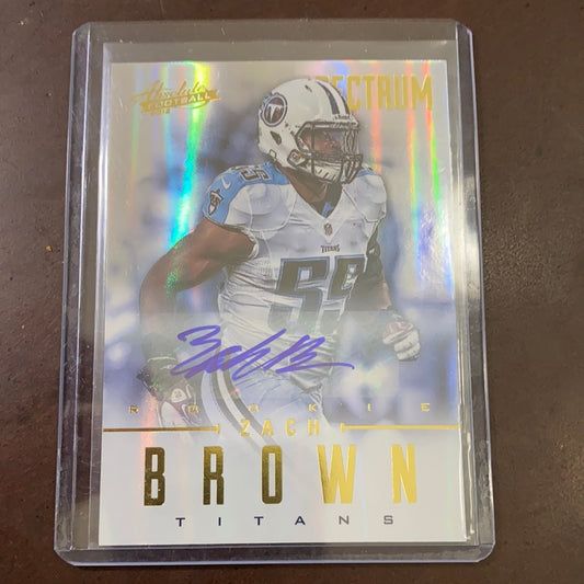 Zach Brown 2013 Absolute Memorbilia Autograph