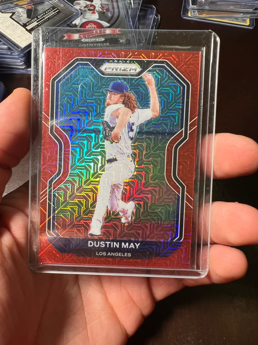 2021 Prizm Red Mojo Dustin May /199