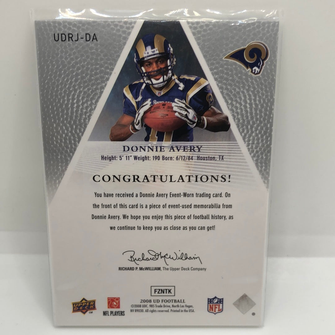 Donnie Avery 2008 Ud Rc Jsy