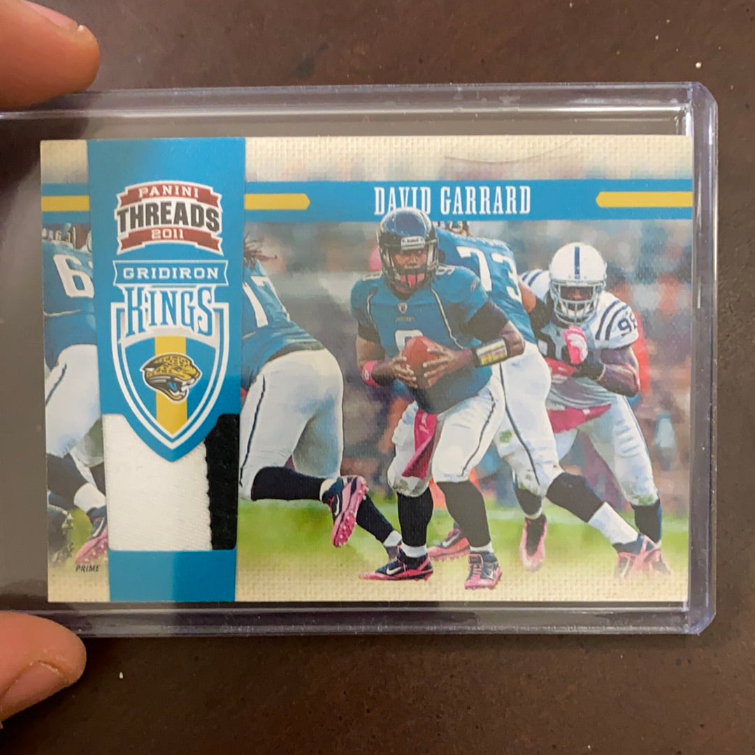David Garrard 2011 Panini Threads Game Worn Patch /99 Jersey