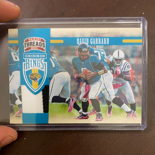 David Garrard 2011 Panini Threads Game Worn Patch /99 Jersey