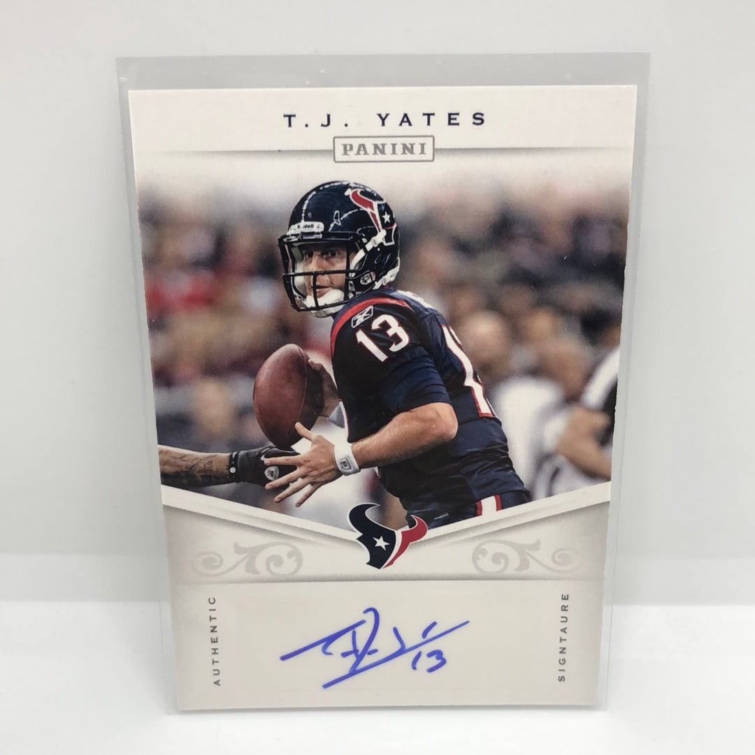 T.J. Yates 2012 Panini Auto