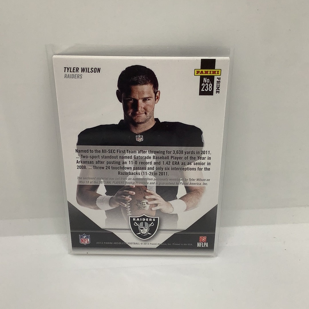 Tyler Wilson 2013 Absolute Prime Rookie Materials /25