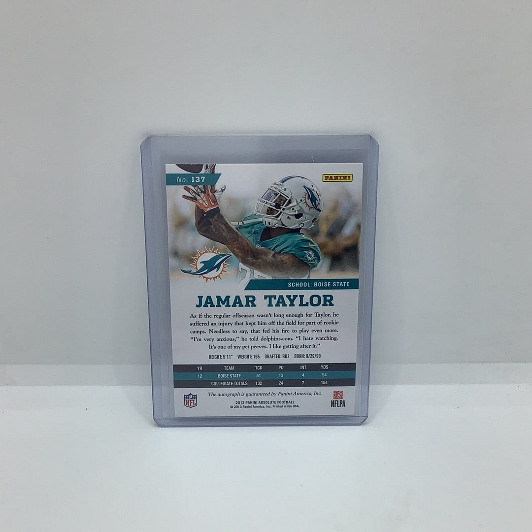2013 Panini Absolute Auto Jamar Taylor