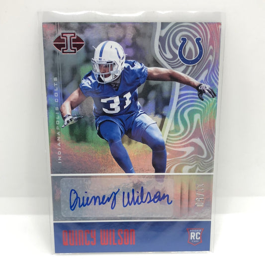 Quincy Wilson 2017 Illusions Auto /50