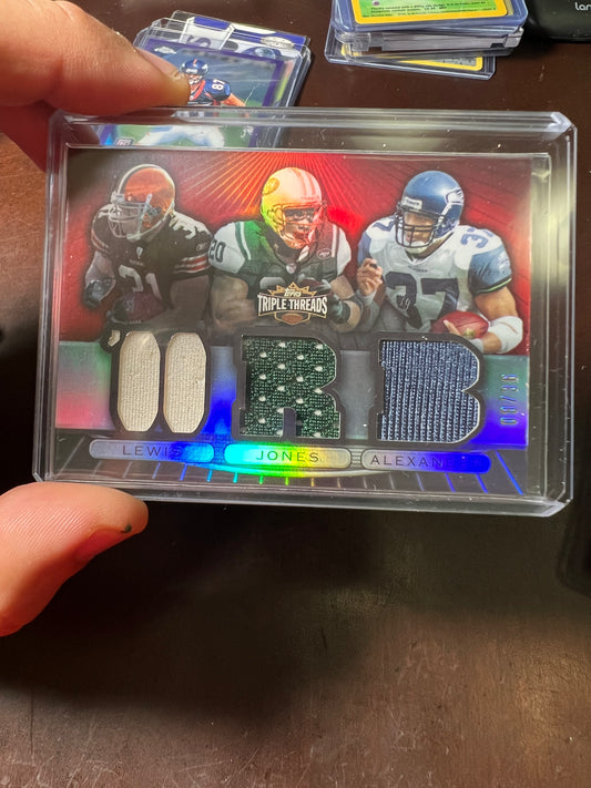 2014 Topps Triple Threads 2000 RB’s Lewis, Jones, Alexander /36