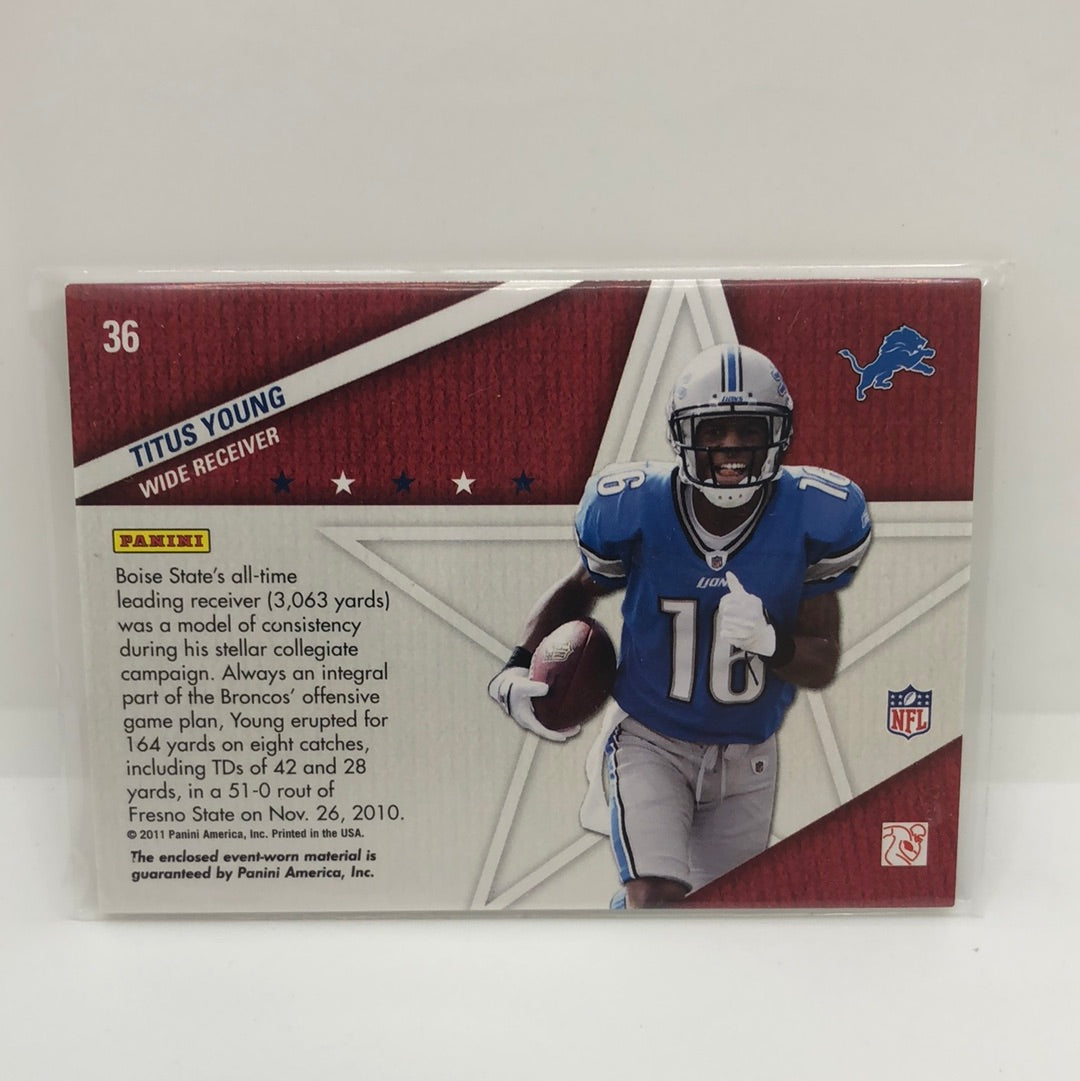 Titus Young 2011 Absolute Star Gazing Jsy Rc