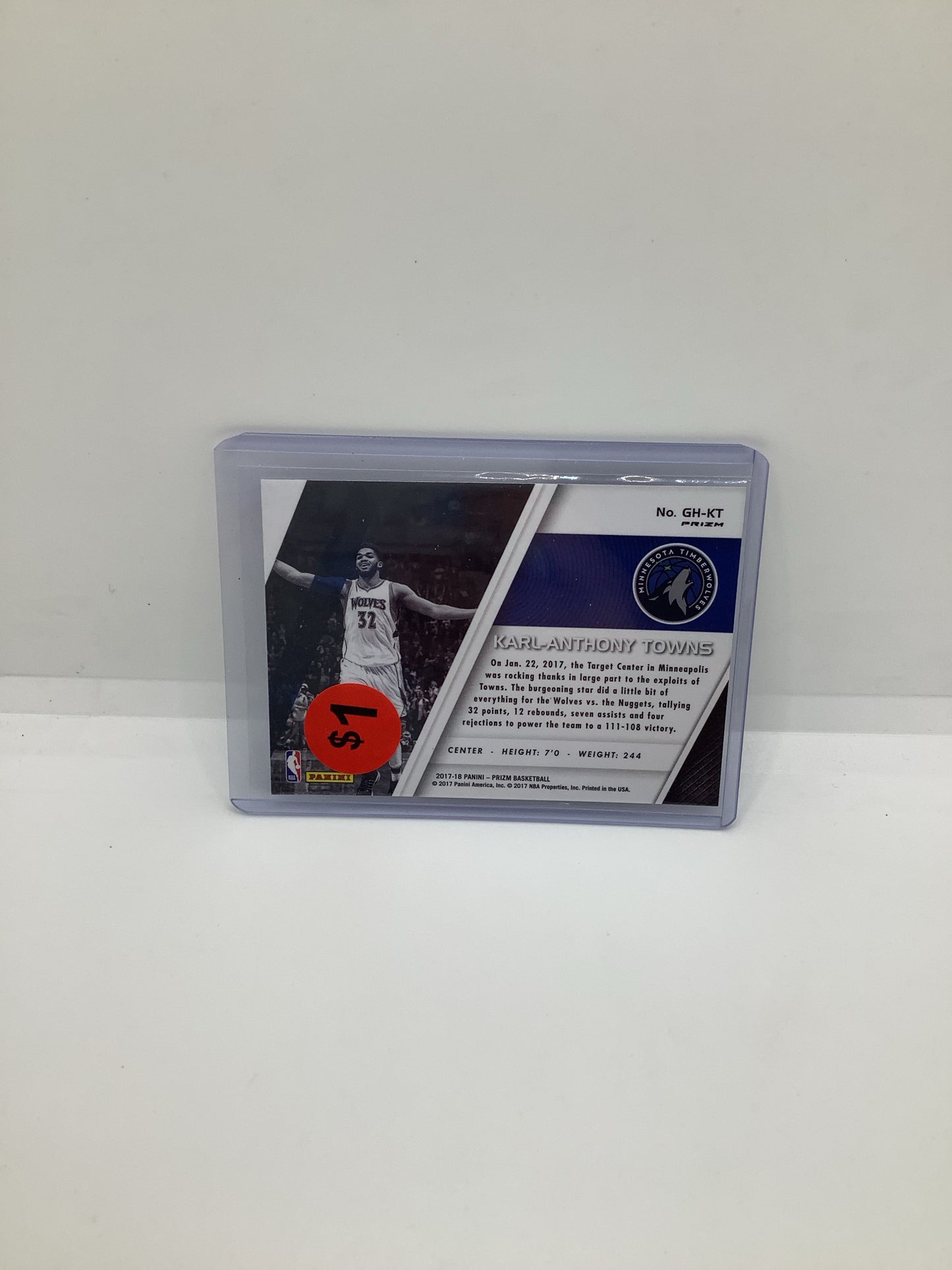 2017-18 Prizm Karl-Anthony Towns Silver