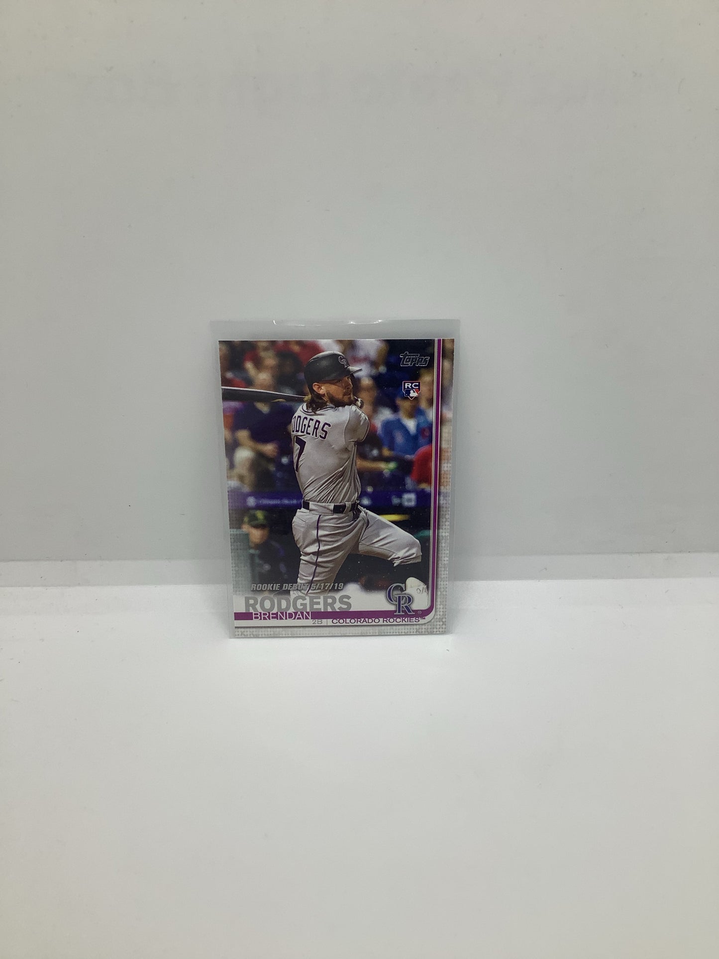 2019 Topps Brendan Rodgers RC Purple