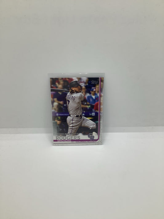 2019 Topps Brendan Rodgers RC Purple
