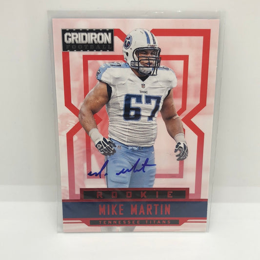 Mike Martin 2012 Gridiron Rc Auto /499