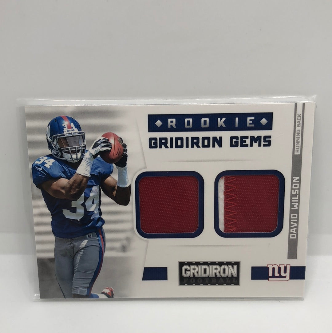 David Wilson 2012 Gridiron Gems Prime Rc Jsy /49