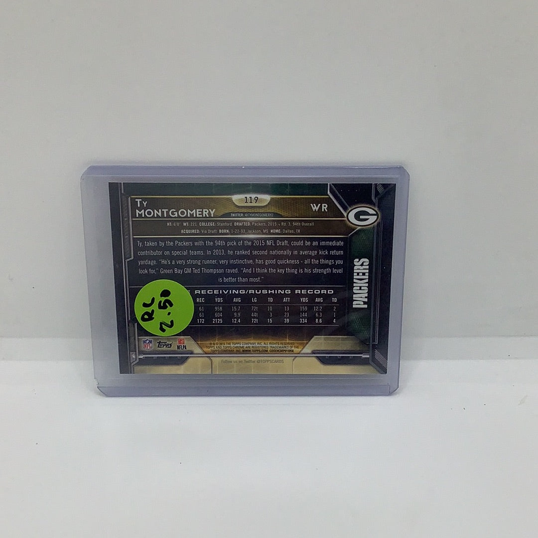 2015 Topps Ty Montgomery RC Orange