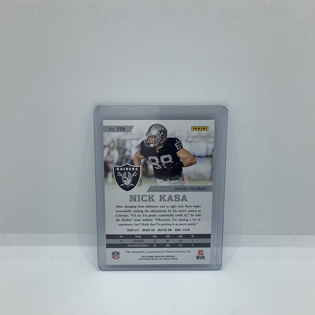 2013 Panini Absolute Auto Nick Kasa