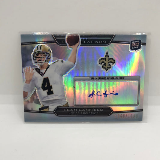 Sean Canfield 2010 Platinum Rc Auto /1099