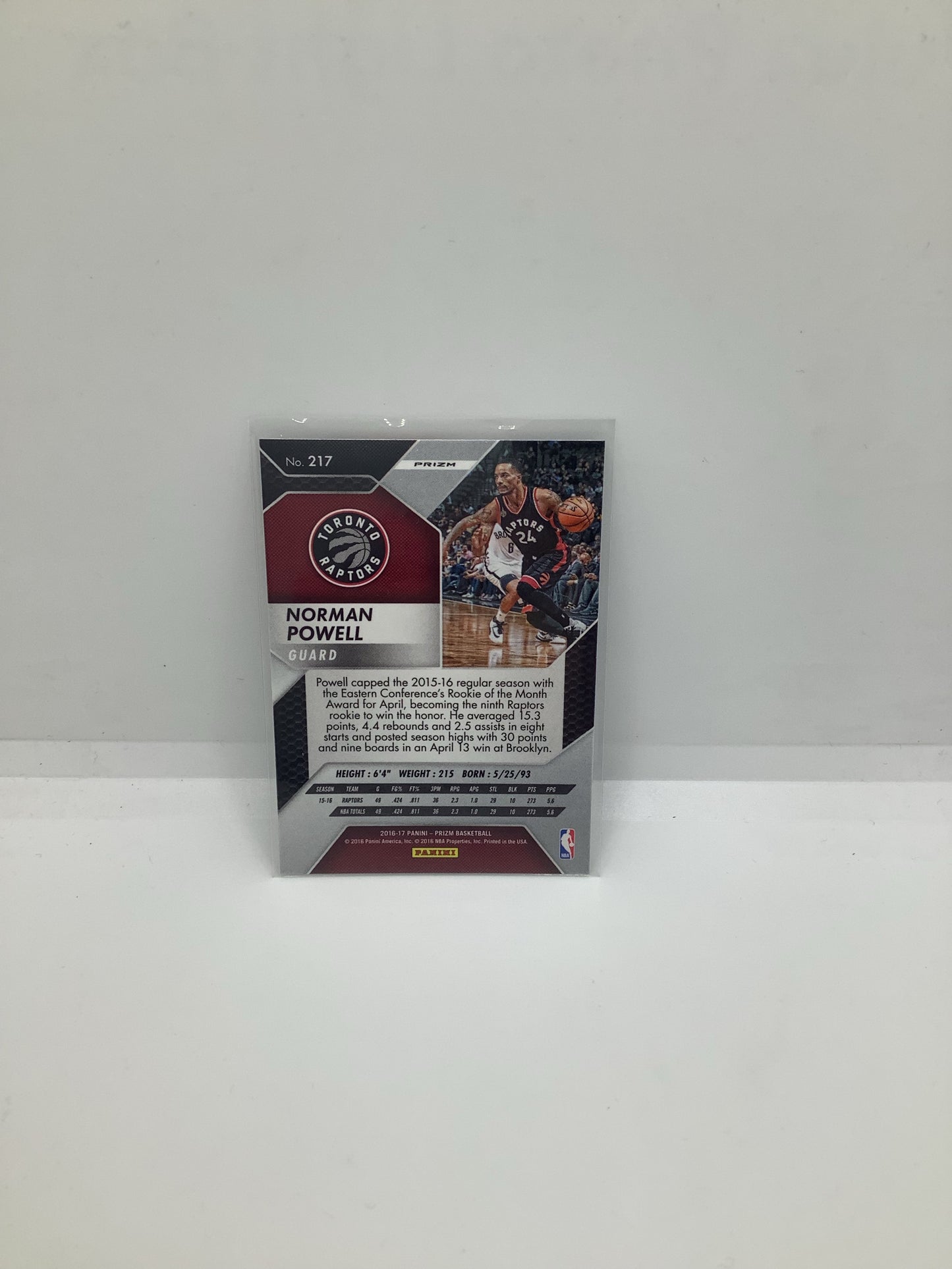 2016-17 Prizm Norman Powell Holo