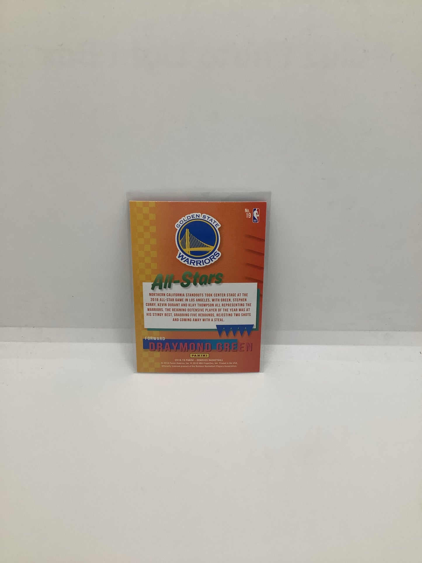 2018-19 Donruss Draymond Green Yellow Orange
