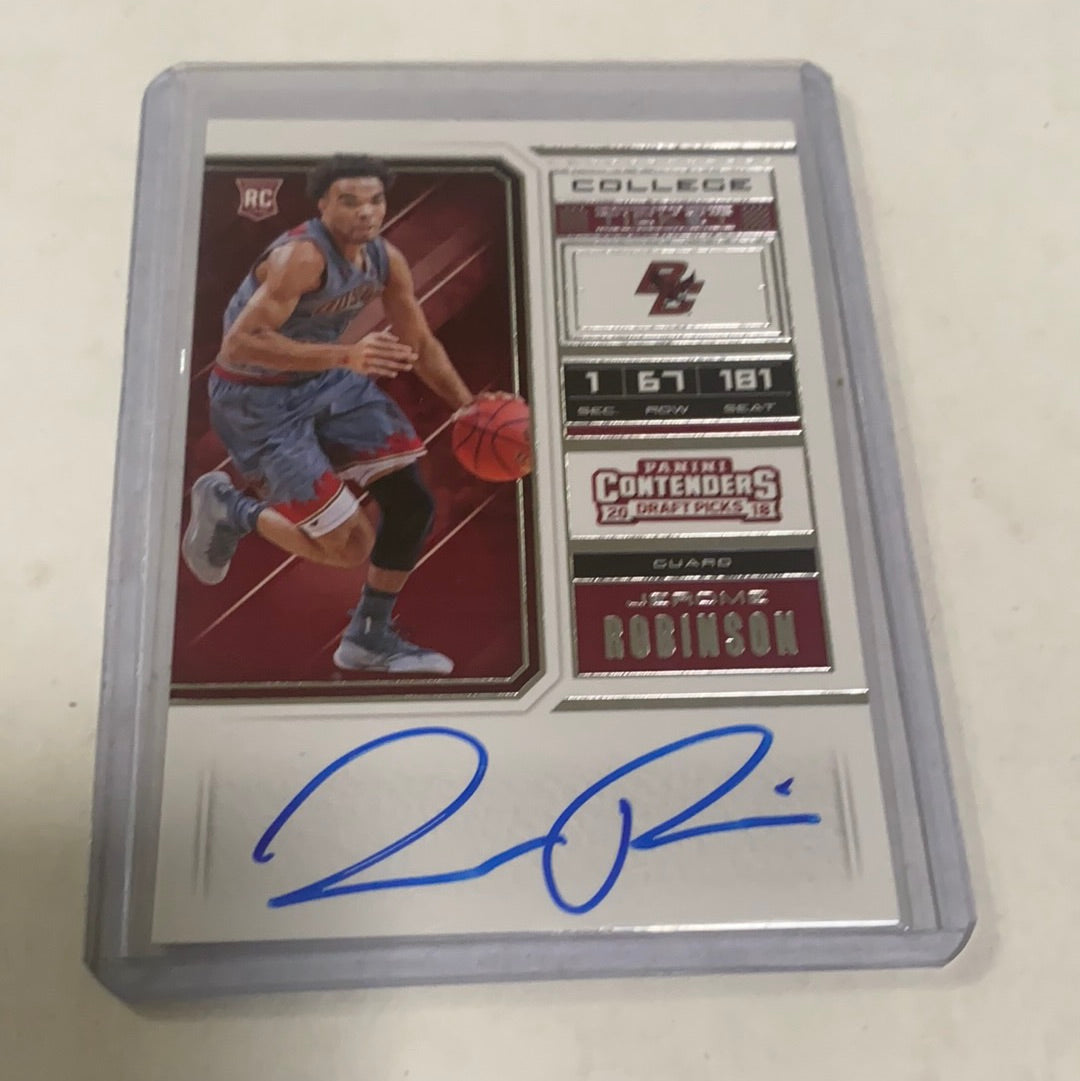 2019 Contenders Jerome Robinson Autograph Rookie