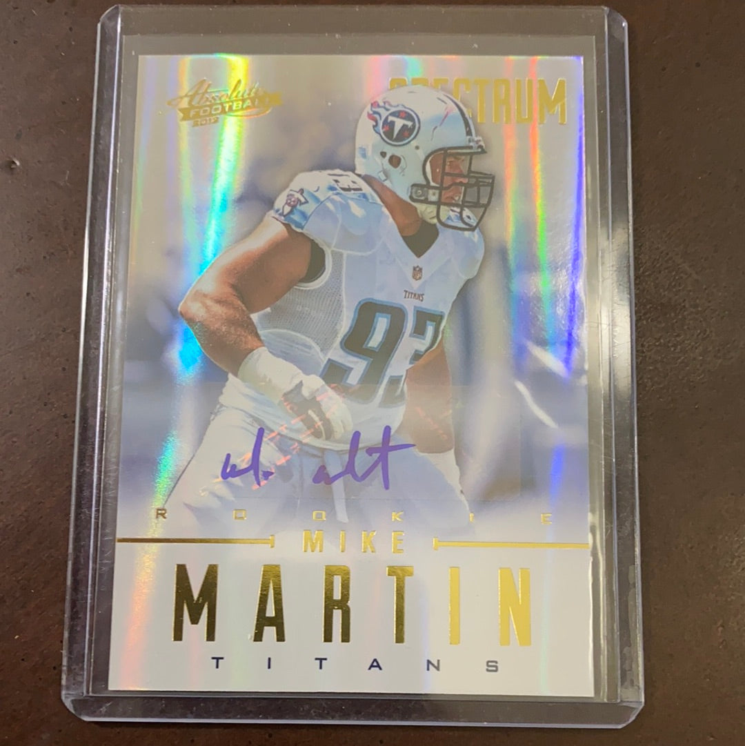 Mike Martin 2013 Absolute Memorbilia Autograph