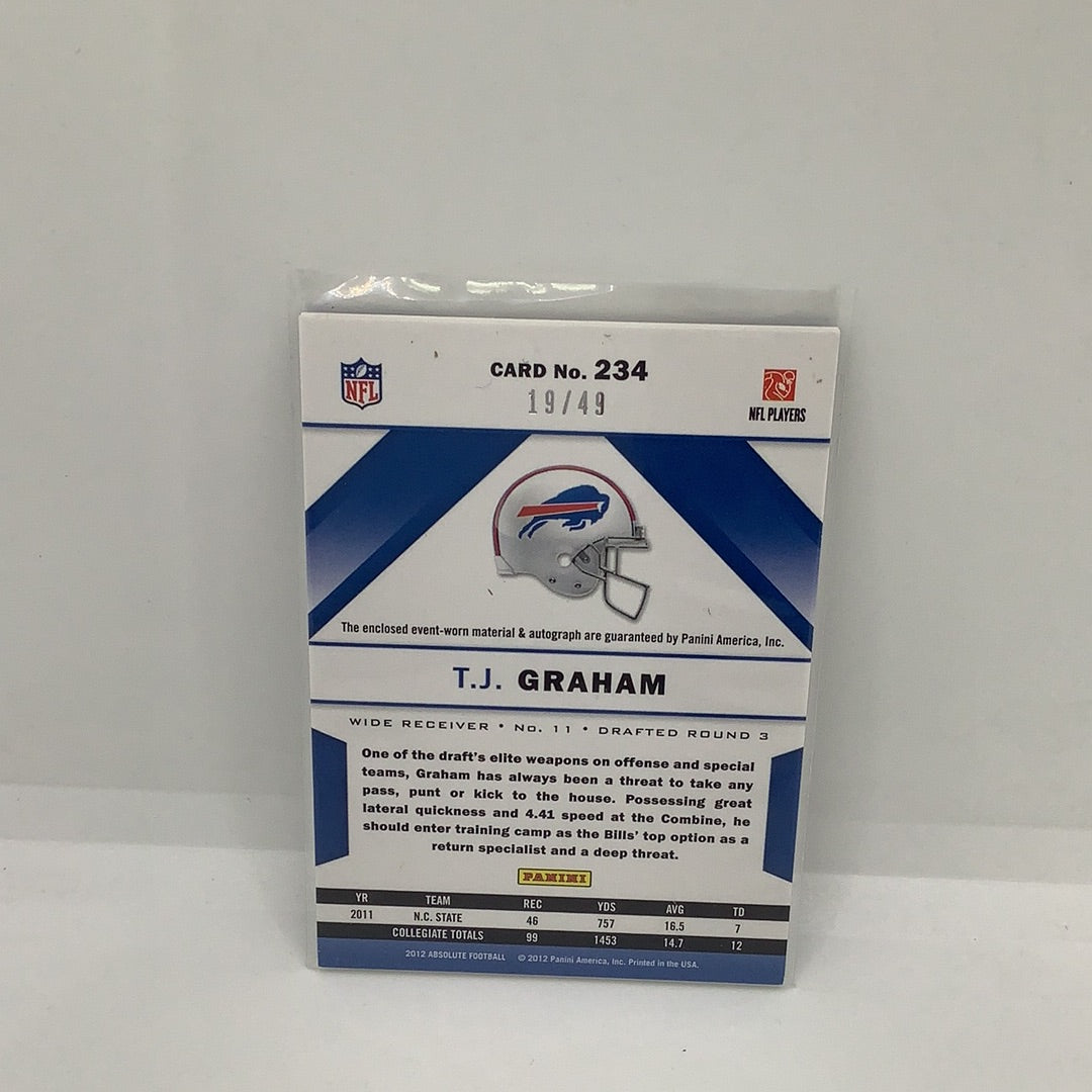 T.J. Graham 2012 Absolute RPM /49