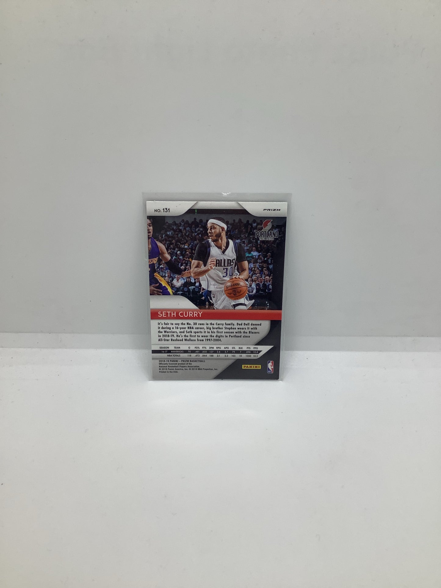 2018-19 Prizm Seth Curry Green Holo