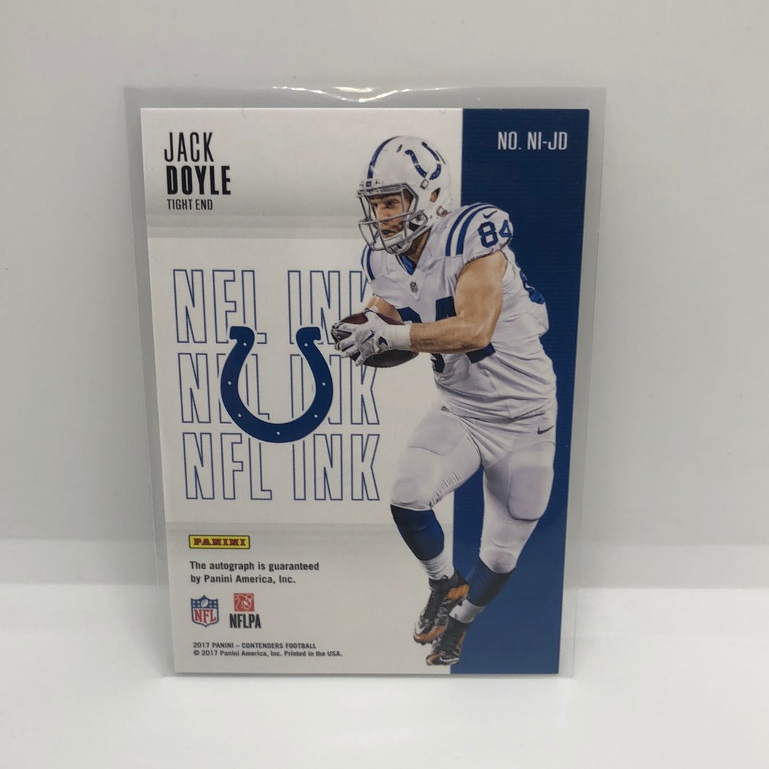 Jack Doyle 2017 Contenders NFL Ink Auto