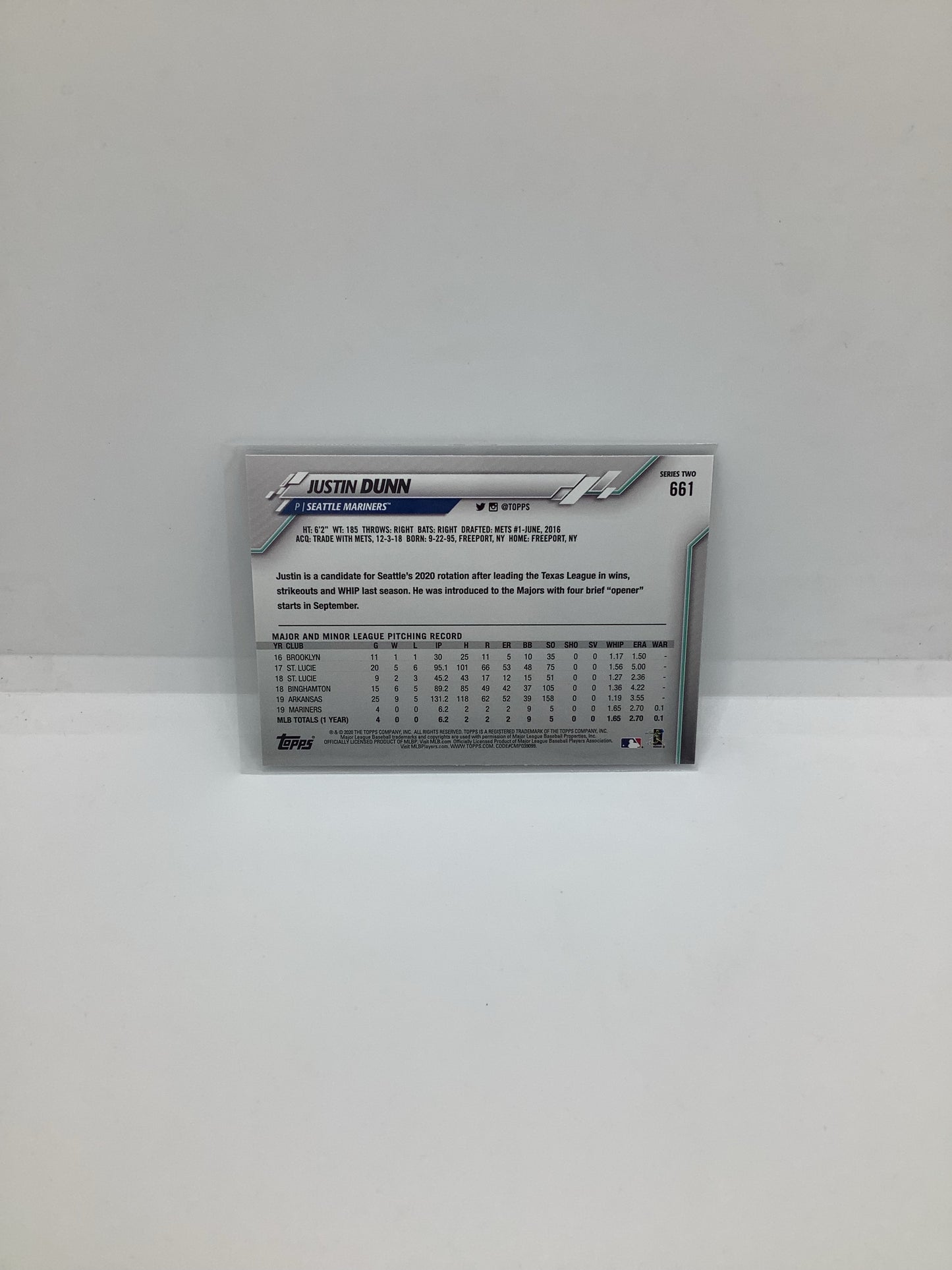 2020 Justin Dunn RC