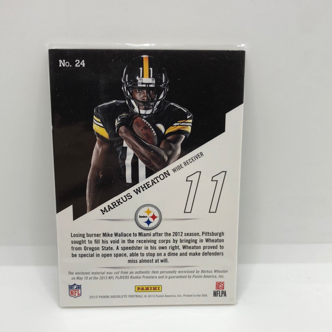 Markus Wheaton 2013 Absolute Leather and Laces /25