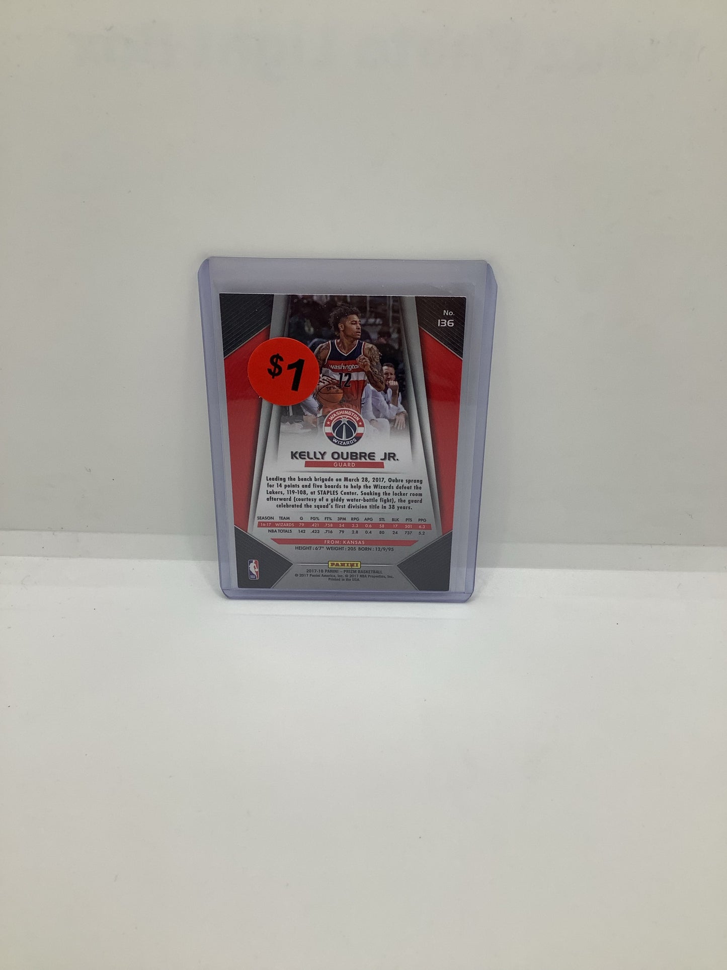2017-18 Prizm Kelly Oubre Jr. Silver