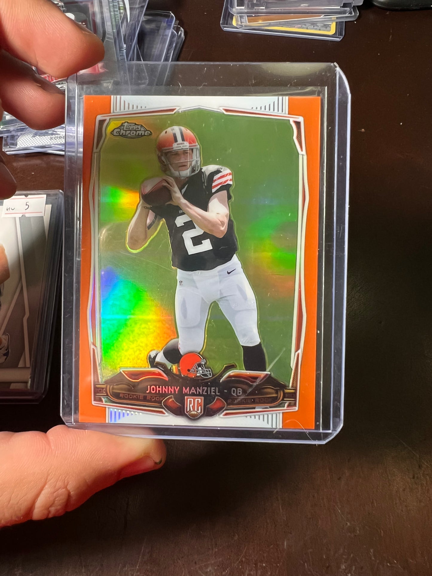 2014 Topps Chrome Johnny Manziel Orange RC
