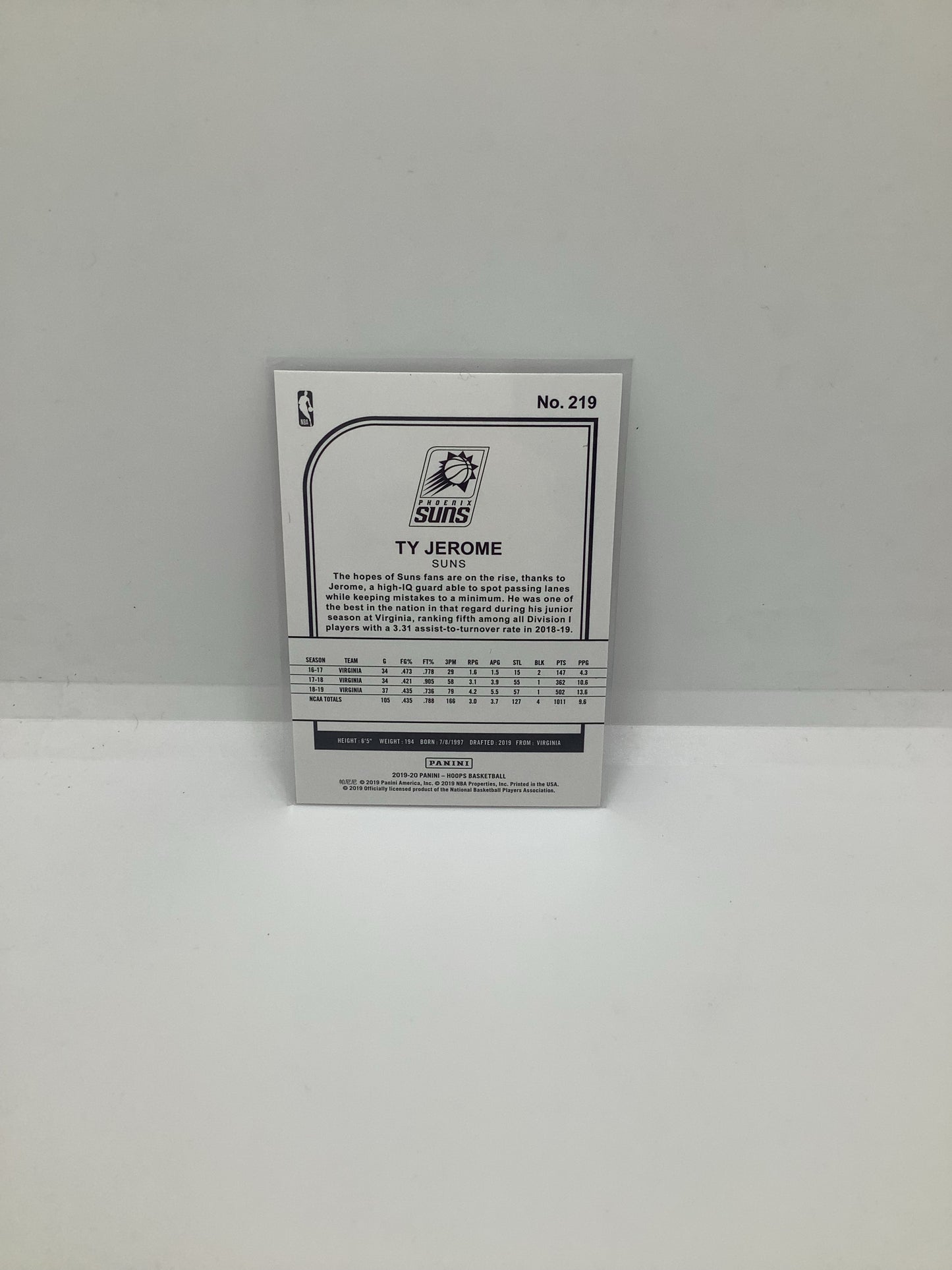 2019-20 Hoops Ty Jerome RC Orange/Green