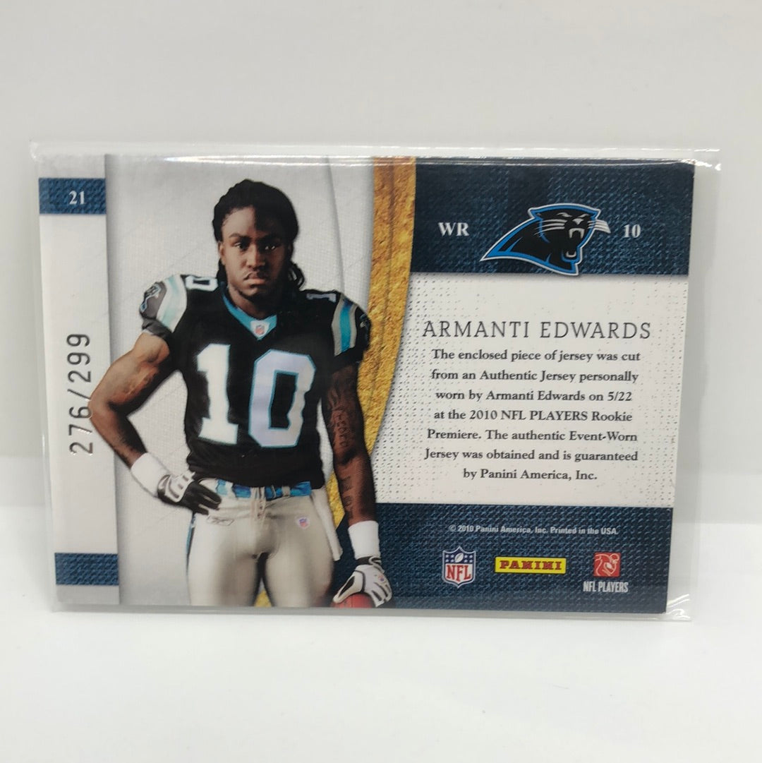 Armanti Edwards 2010 Rookie Blitz Jsy /299