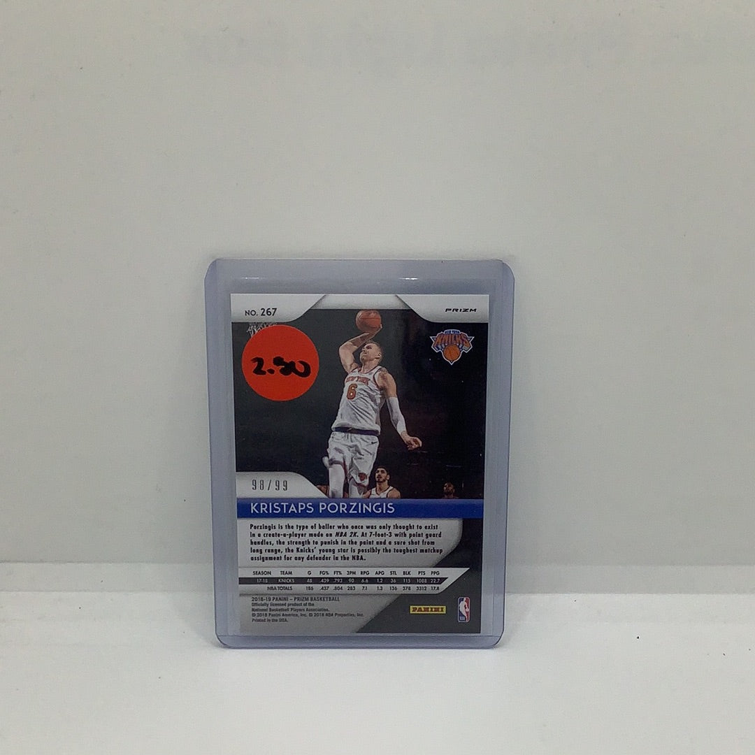 2018-19 Prizm Kristaps Porzingis Blue
