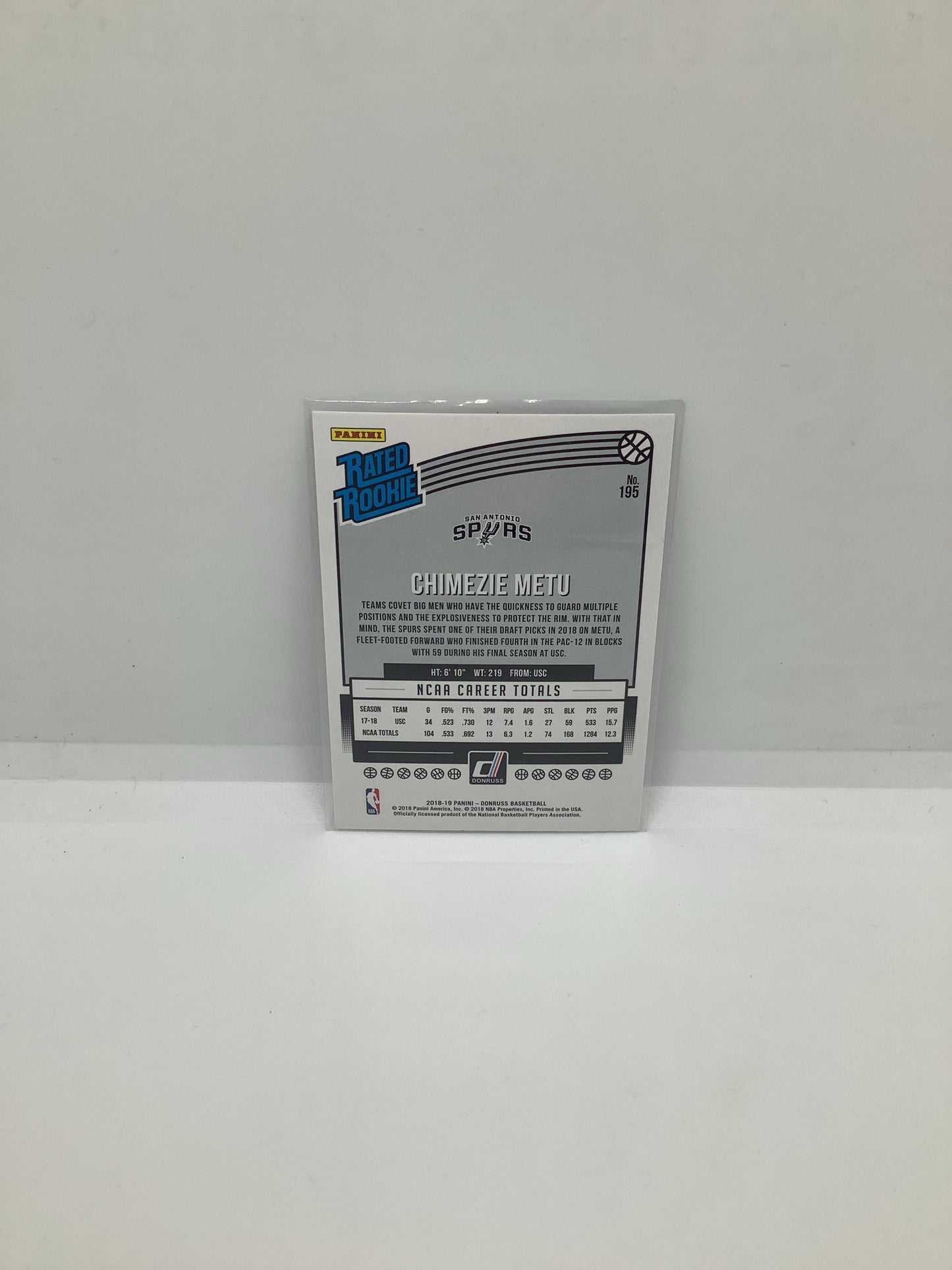 2018-19 Donruss Chimezie Metu RC